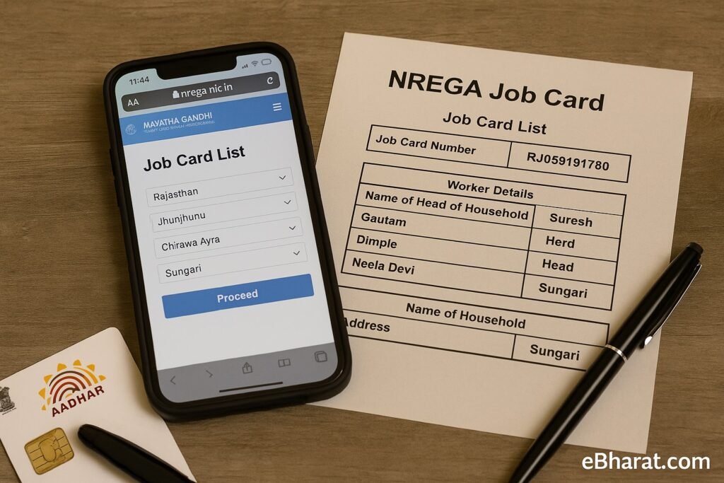 NREGA Job Card Search 2025 — How to Check Your Name Online in Rajasthan