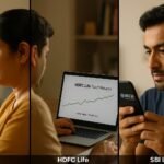 Indian life insurance policyholders using LIC, HDFC Life, and SBI Life’s latest digital services — tracking plans, claims, and bonuses in 2025.