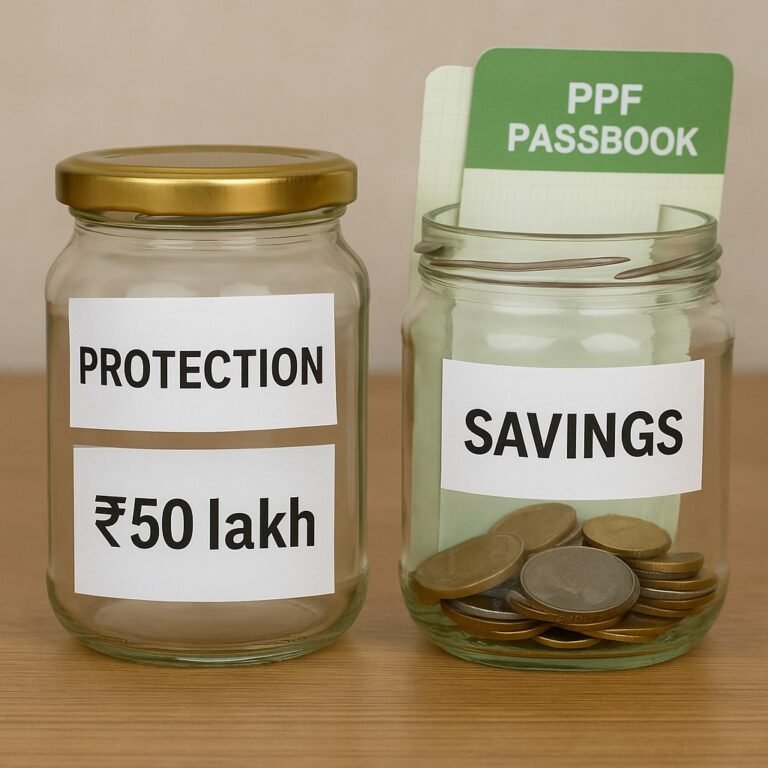 Term Plan vs PPF for ₹25K/Month Earners – Which is Better? (2025 Guide)