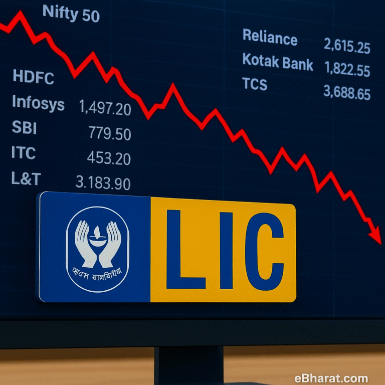 LIC equity portfolio drops ₹66,000 crore in July due to bluechip corrections
