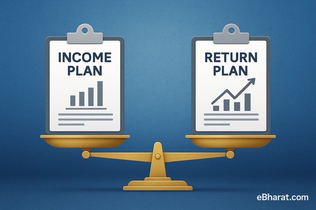 Income vs Return Plans – What’s the Difference and Which is Better for You in 2025?