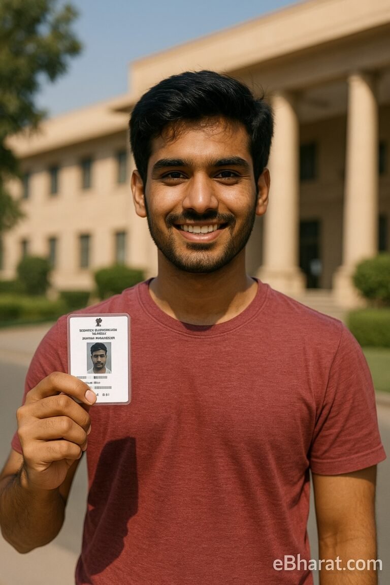 "Maharashtra resident holding voter ID card – 2025"