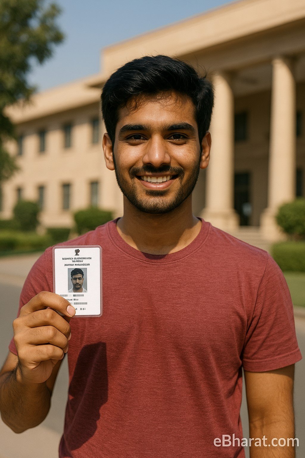 "Maharashtra resident holding voter ID card – 2025"