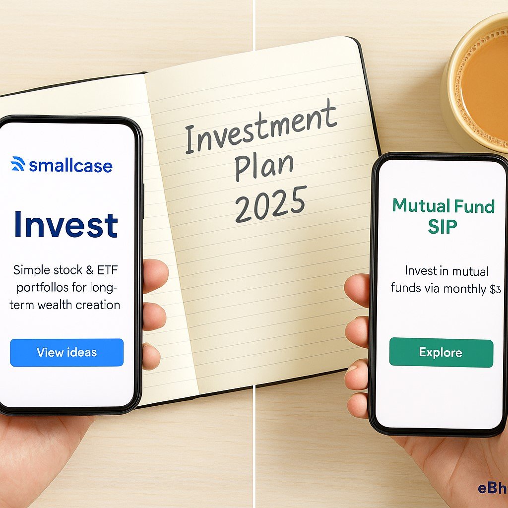 “Smallcase vs Mutual Funds in India 2025 – comparison for new investors”