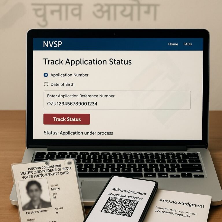वोटर आईडी सुधार स्टेटस ऑनलाइन चेक करने की प्रक्रिया 2025