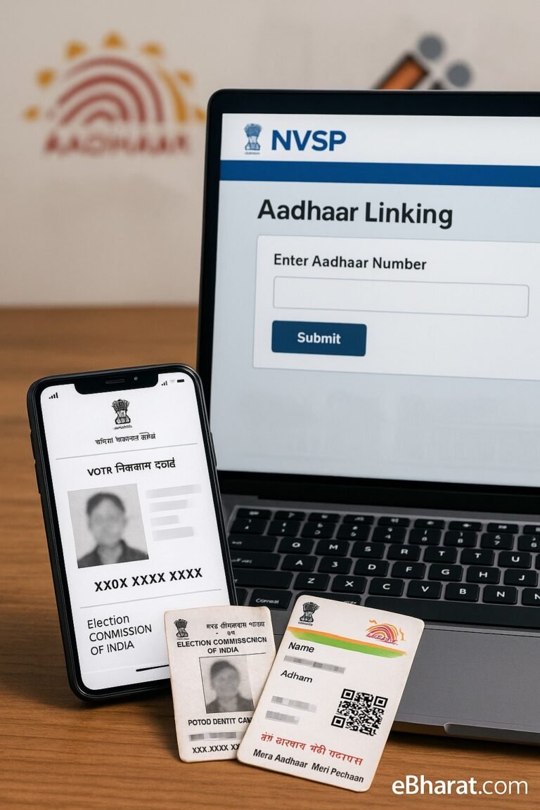 वोटर आईडी सुधार के लिए आधार लिंकिंग प्रक्रिया 2025
