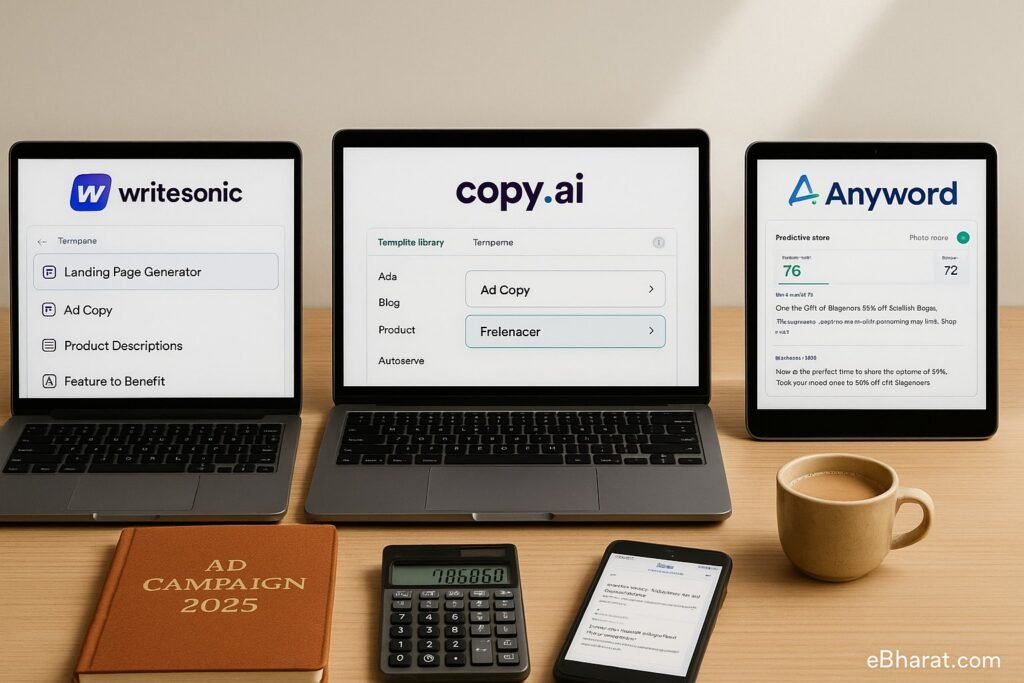 Writesonic vs Copy.ai vs Anyword: Ad Copy & Landing Pages Shootout