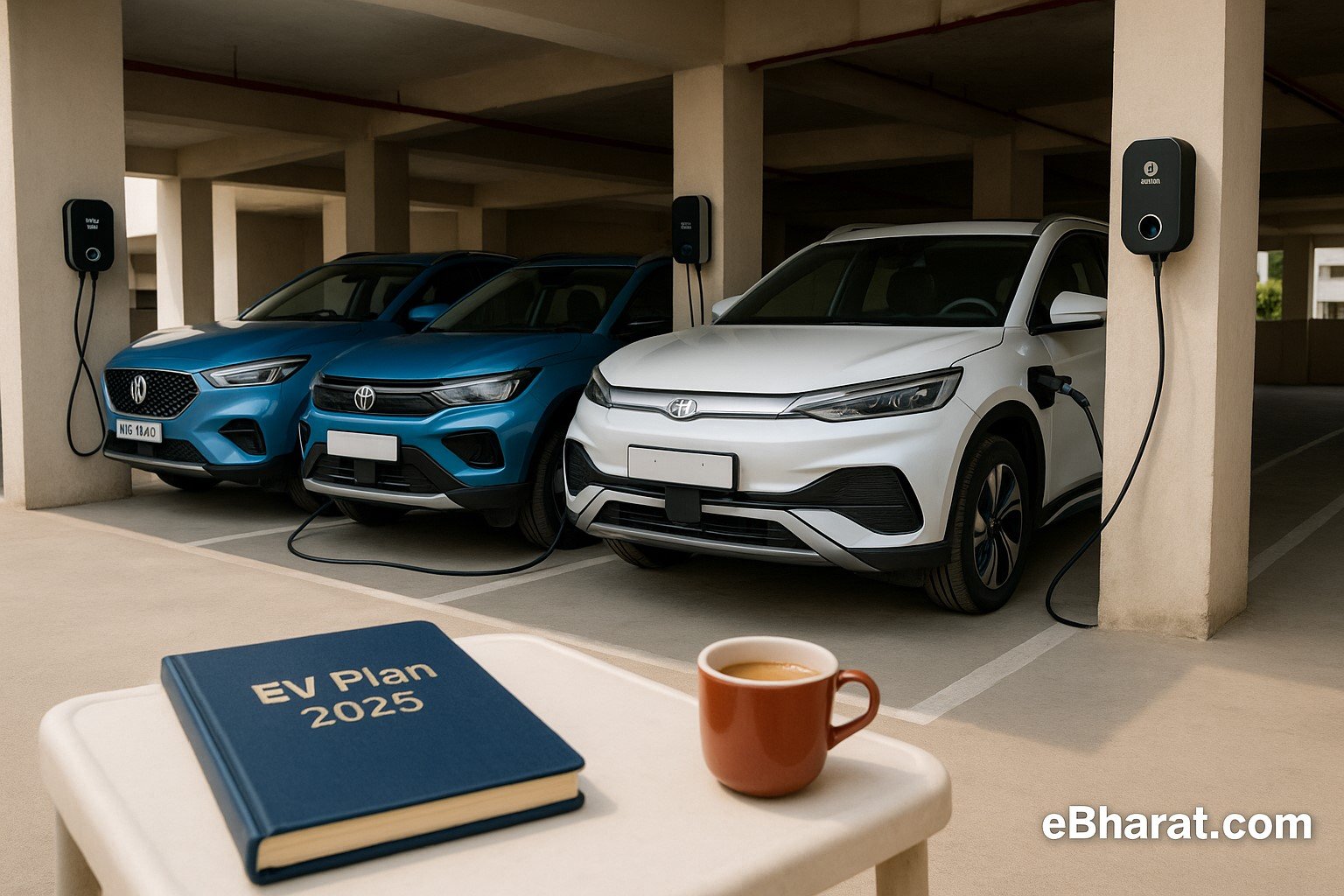“Best Level-2 EV chargers in India 2025 – MG ZS EV, Tata Nexon EV, BYD Atto 3”