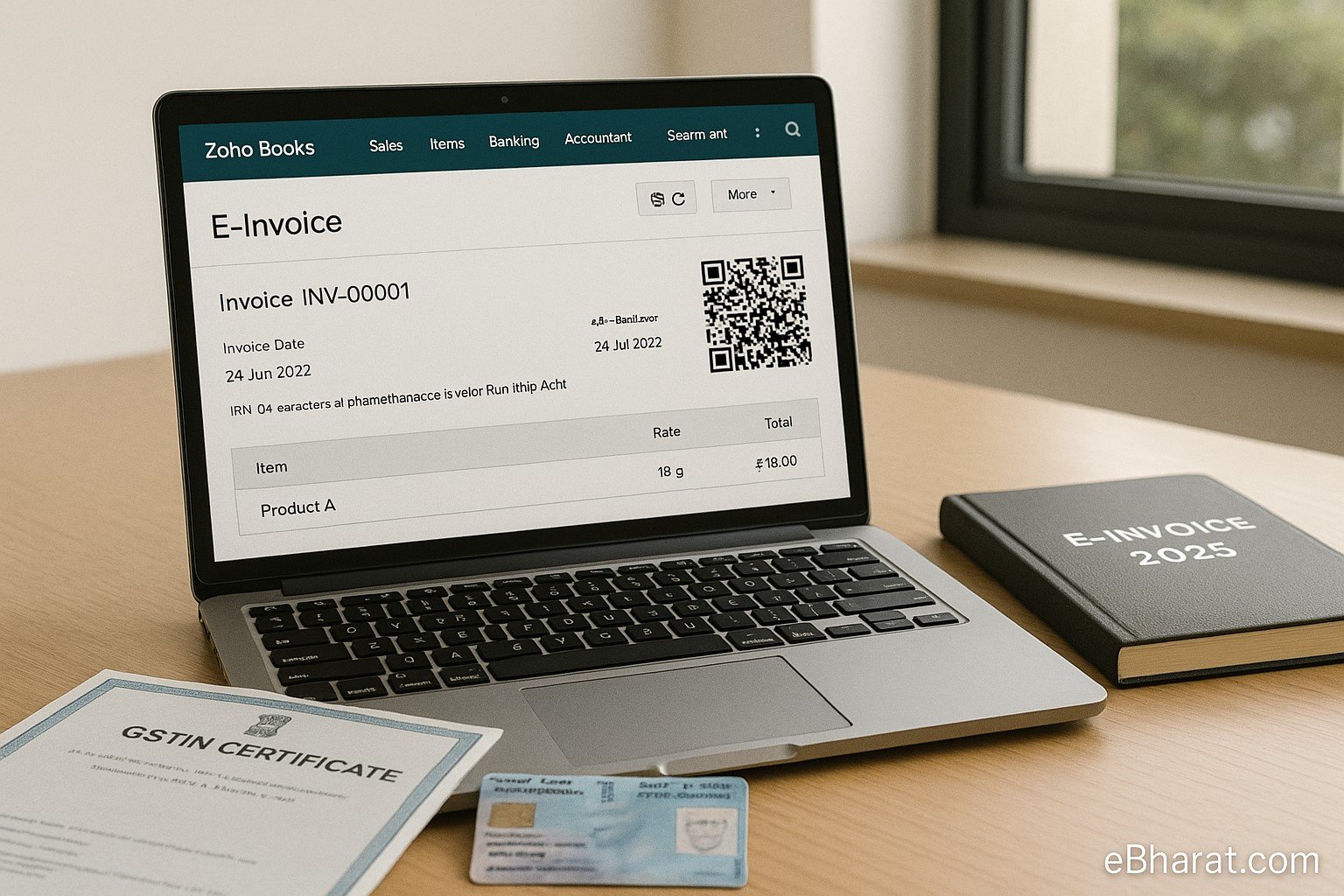“Zoho Books e-invoicing setup India 2025 – step by step”