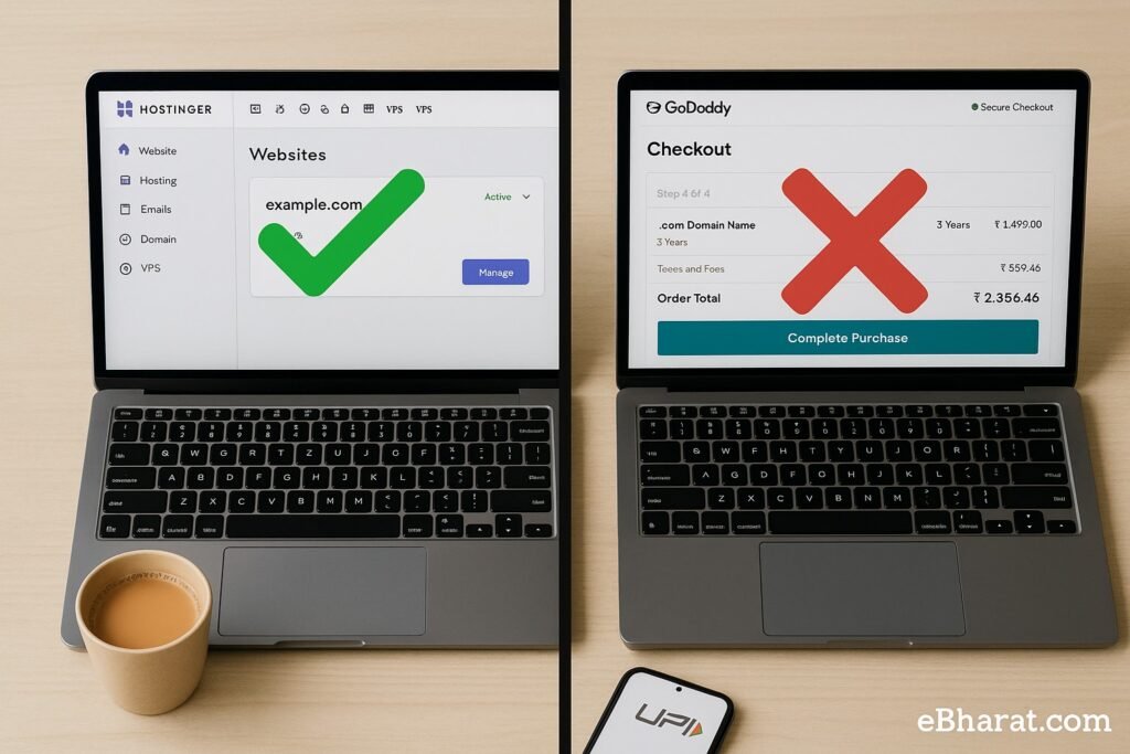GoDaddy vs Hostinger: Which Is Better for Beginners in India?