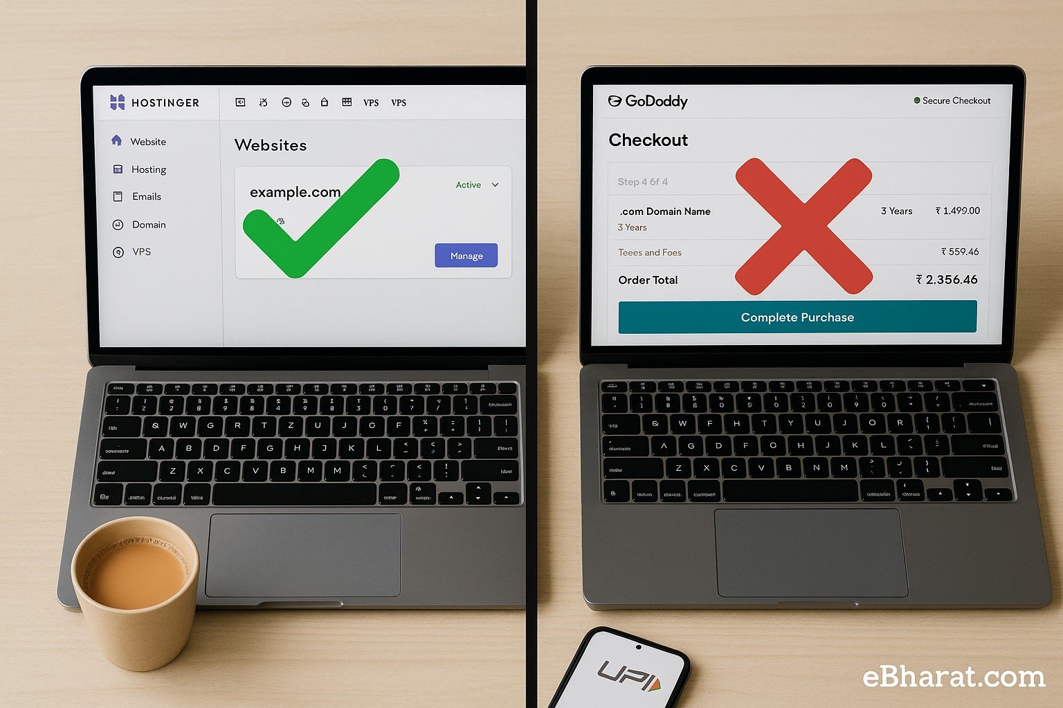 “GoDaddy vs Hostinger India 2025 – Best hosting for beginners compared”