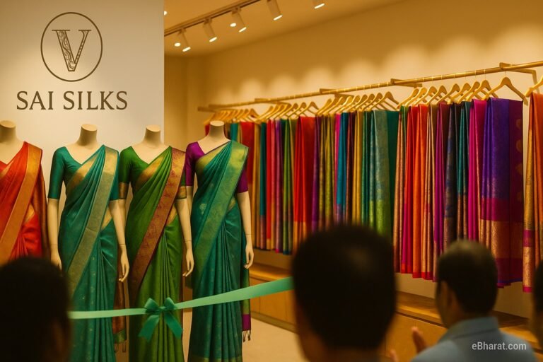 Sai Silks (Kalamandir) opens 74th Valli Silks store in Vijayawada; day-one operations begin