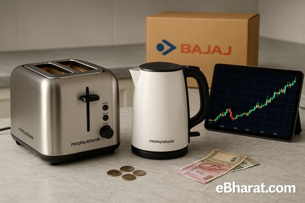Bajaj Electricals Soars 8–13% on Morphy Richards Deal, Volumes Jump ~159×