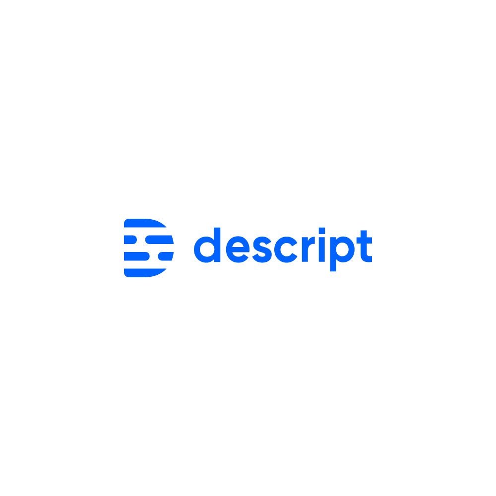 Laptop with Descript editor showing transcript with filler words highlighted, diary Podcast Plan 2025, microphone, UPI smartphone, and chai on desk.
