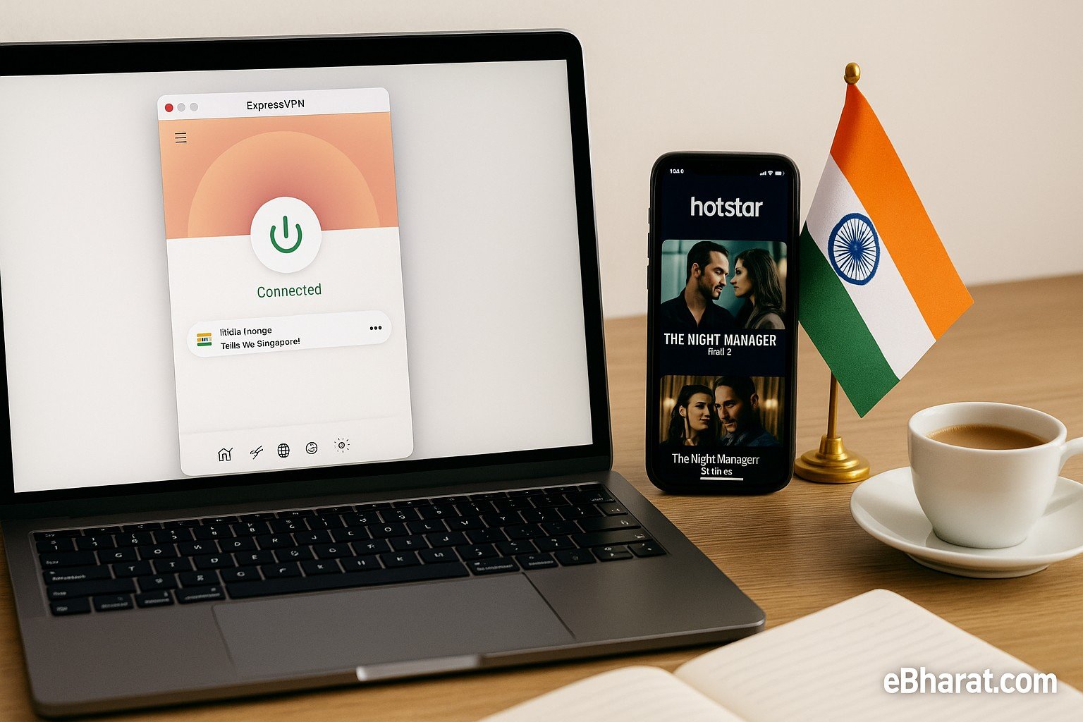 ExpressVPN India setup working with streaming apps in 2025.
