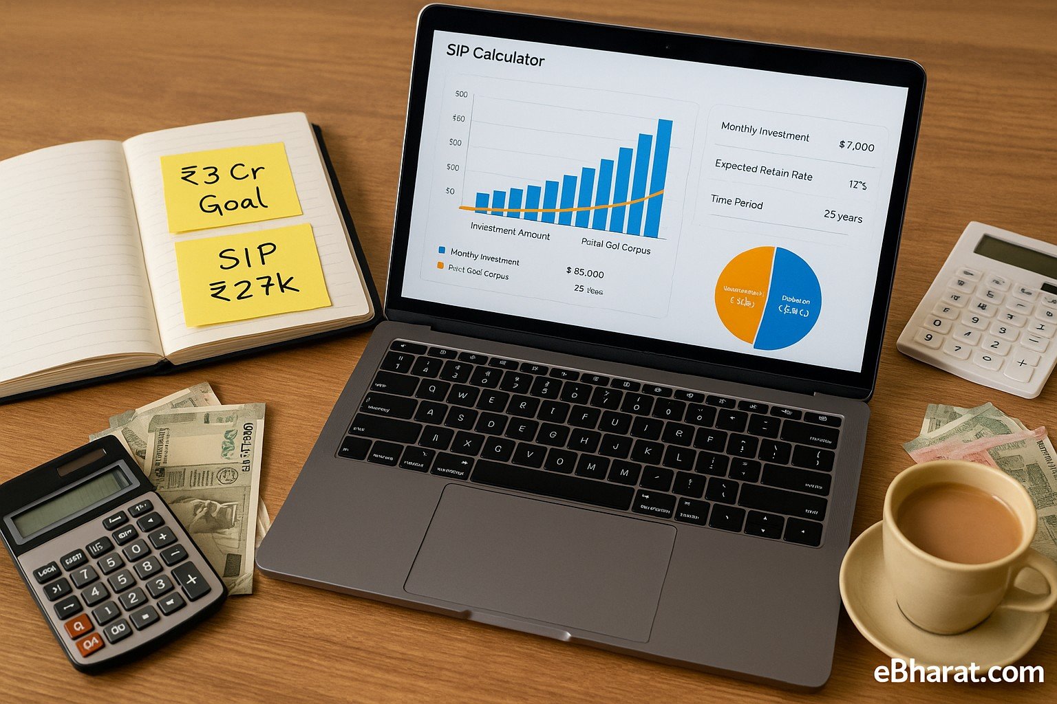 Goal tracker SIP backsolve example for Indian investors.