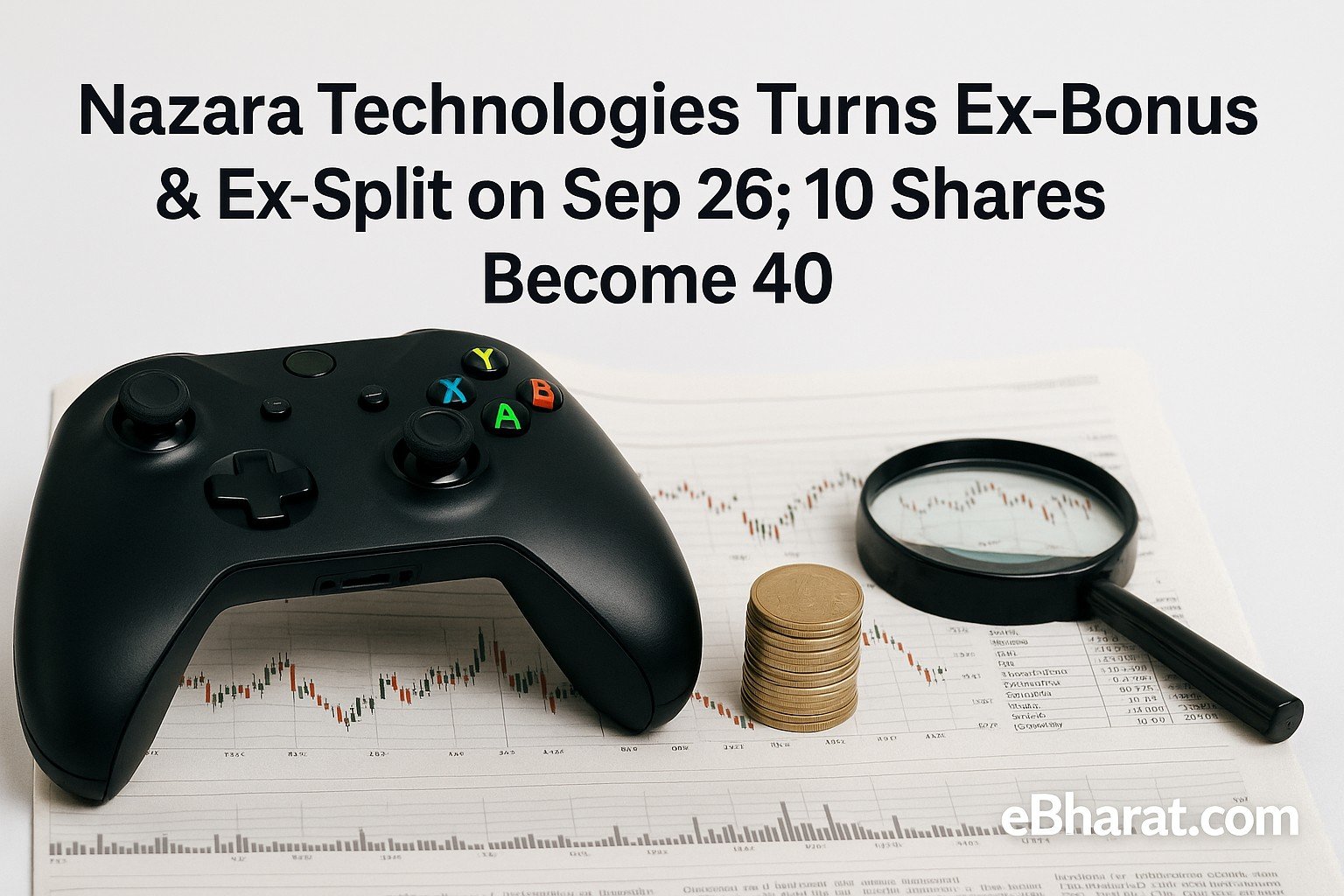 Nazara Technologies intraday share price trend chart on NSE showing time-wise movement in stock price on September 26, 2025.