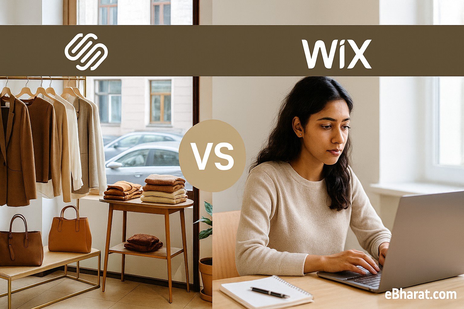 Squarespace vs Wix comparison for Indian creators and boutiques.