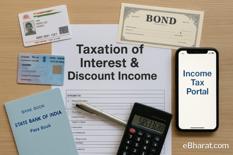 Taxation of Interest & Discount Income in India