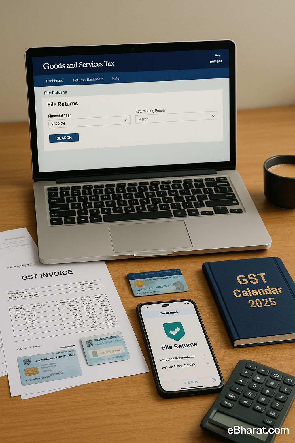 “GST return filing in India 2025 – GSTR-1, GSTR-3B, annual return with calendar”