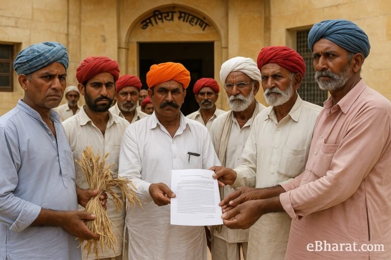 Rajasthan Farmers Petition Chief Minister for Crop Insurance Relief