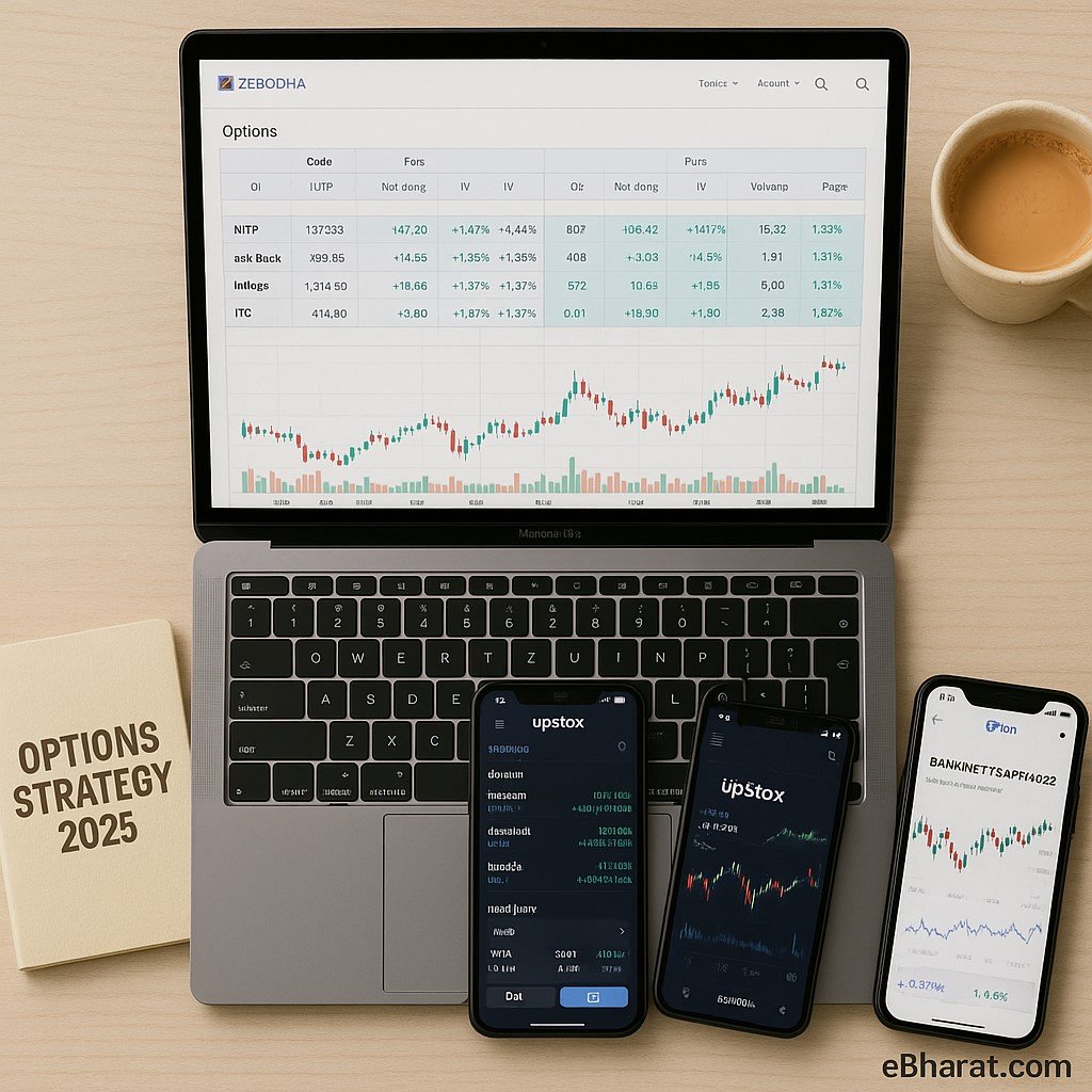 “Best brokers for options trading India 2025 – Zerodha, Upstox, Angel One, Dhan, Fyers”