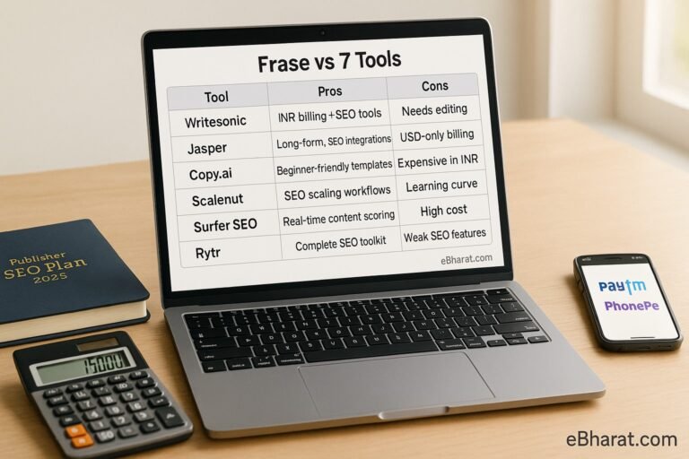 Frase Alternatives: 7 Options Compared for Indian Publishers