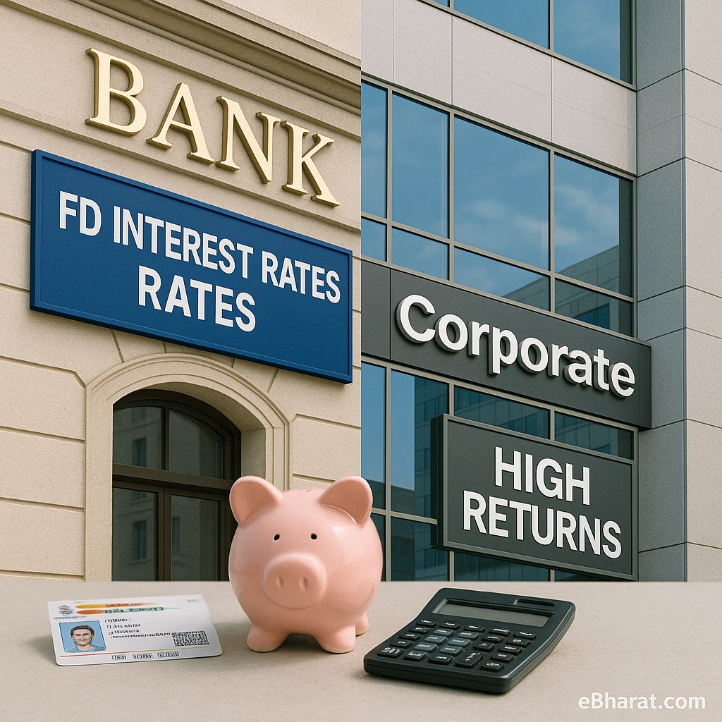 “Corporate vs Bank FD India 2025 – safety vs higher returns”