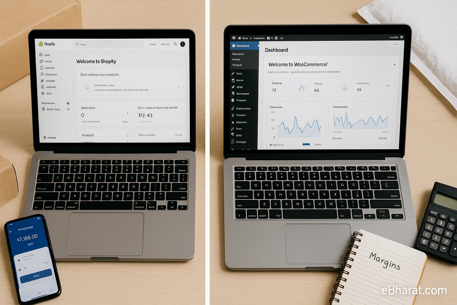 “Shopify vs WooCommerce India 2025 – Profitability comparison for online stores”