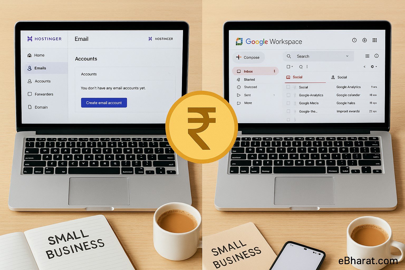 “Hostinger Email vs Google Workspace India 2025 – Best business email hosting for small businesses”