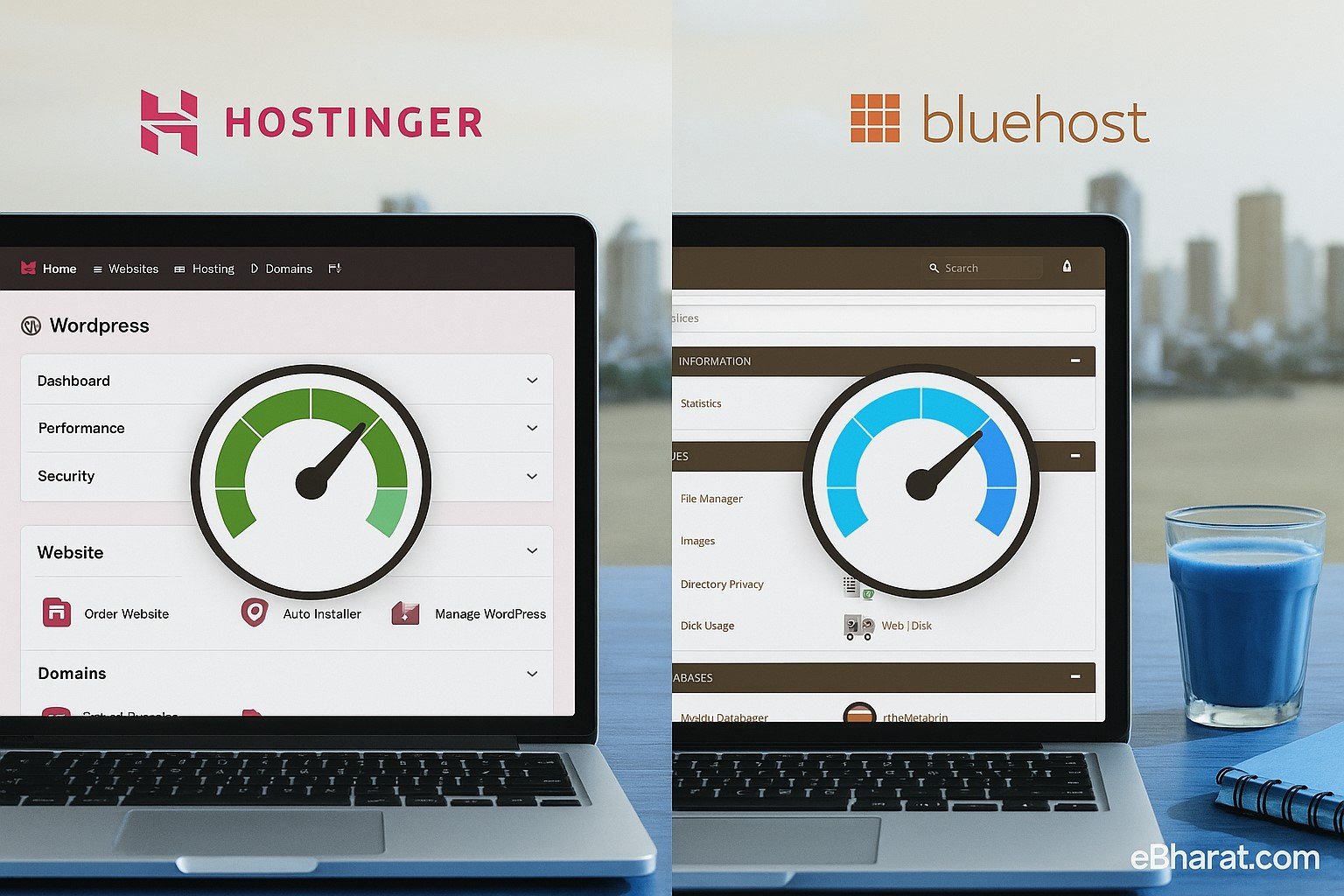 “Hostinger vs Bluehost India 2025 – WordPress speed and pricing comparison