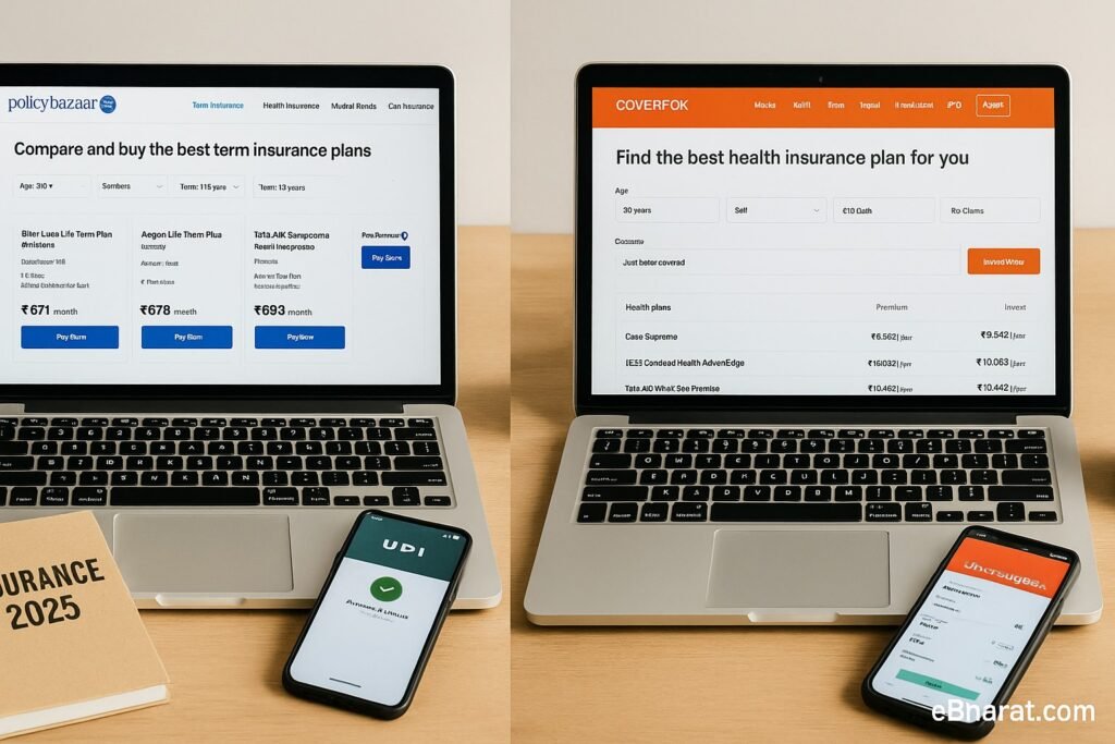 PolicyBazaar vs Coverfox: Which Works Better for Term & Health in 2025?