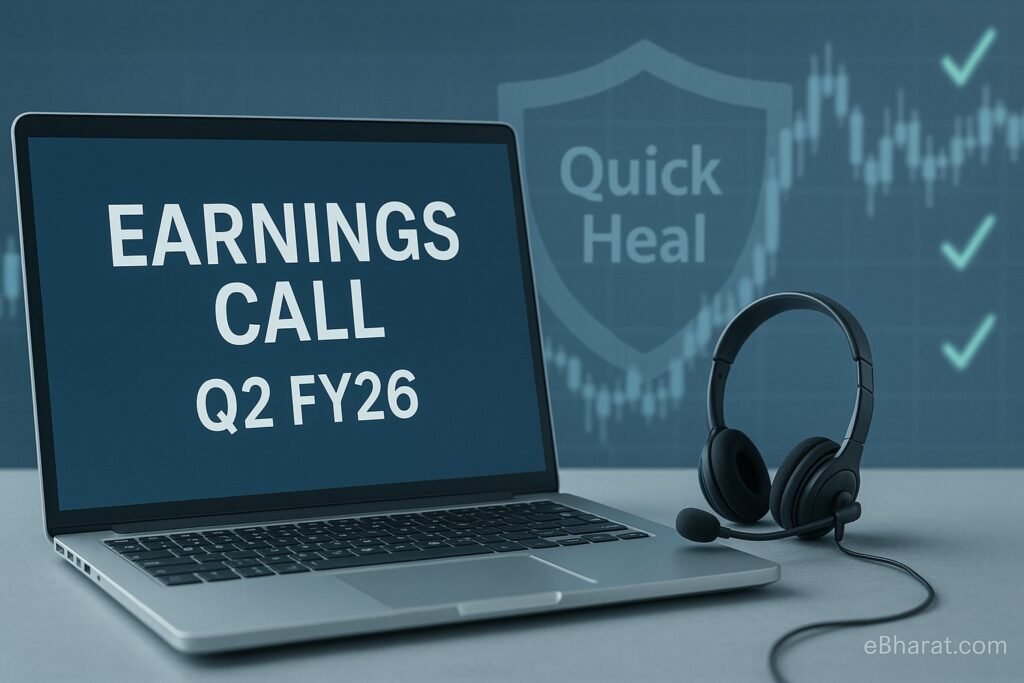 Quick Heal to Host Q2 FY26 Earnings Call on October 16; Invite Filed with Exchanges