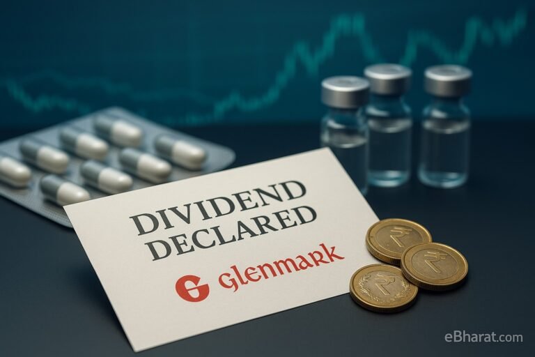 Glenmark Declares Interim Dividend of ₹2.50/Share; Ex-Date Oct 3
