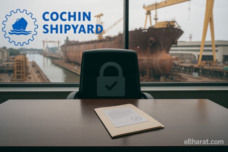 Cochin Shipyard: निदेशक/केएमपी में बदलाव की फाइलिंग दर्ज