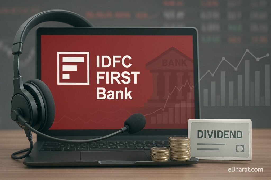 IDFC FIRST Bank Schedules Post-Q2 Earnings Call; Exchange Intimation Filed